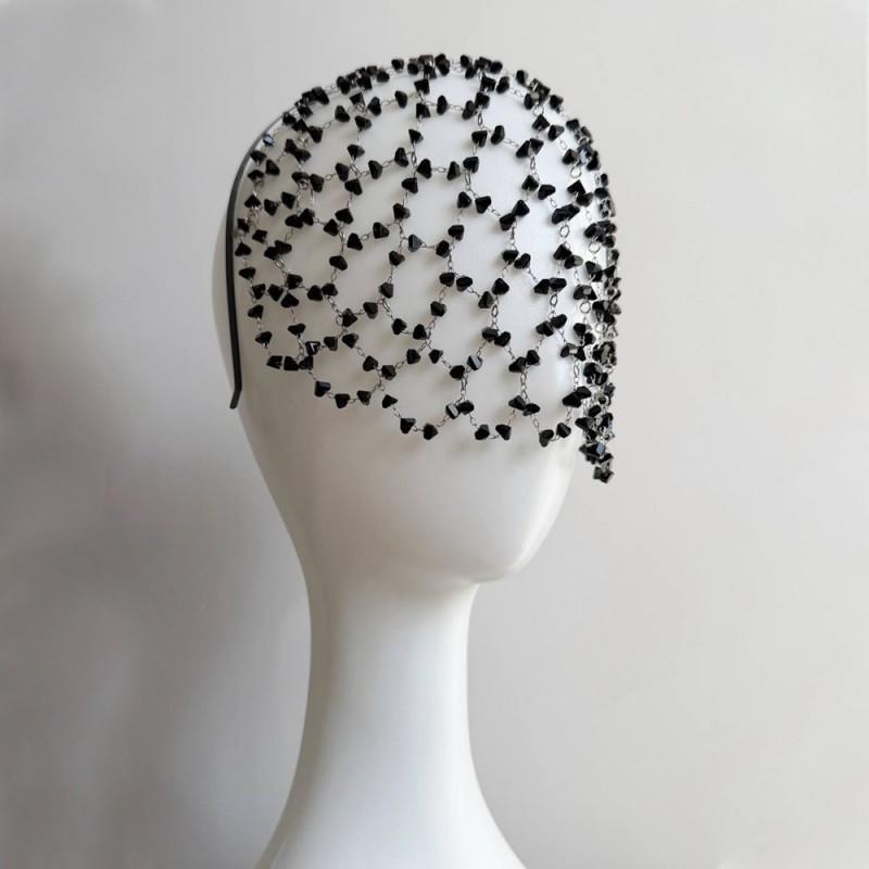 Transparent Crystal Tassel Headwear Female Niche Design Atmosphere Photo Temperament Bride Wedding Headband