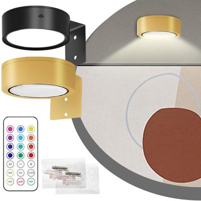 LED Magnetic Wall Sconce Lights Wall Mounted Lamp with Remote Control 13-Color RGB Painting Art Display Light Dimmable
