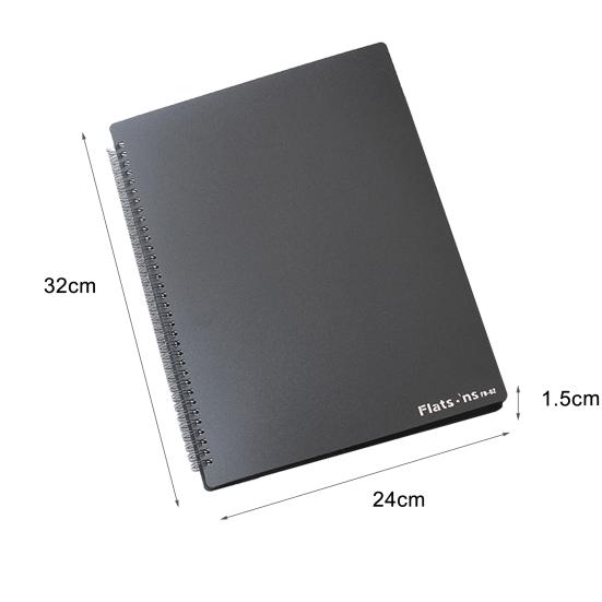 A4 Band Folder 4-Sided Spread Easy Operation 40 Sheets Piano Music Score Holder for Home
