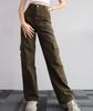 2023 Versatile Mid-Waist Casual Workwear Pants with 3D Pockets