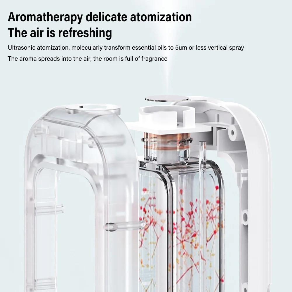 6 Moduser Aromadiffuser H3 Veggmontert Luftfriskerdispenser Duft Eterisk Olje Luftfukter Aromaterapi USB Oppladbar For Hjem Soverom