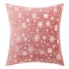 1pcs Luxury Christmas Cushion Pillow Covers Silver Snowflake Print Soft Plush Decorative Pillowcase for Home Sofa Holiday Decor