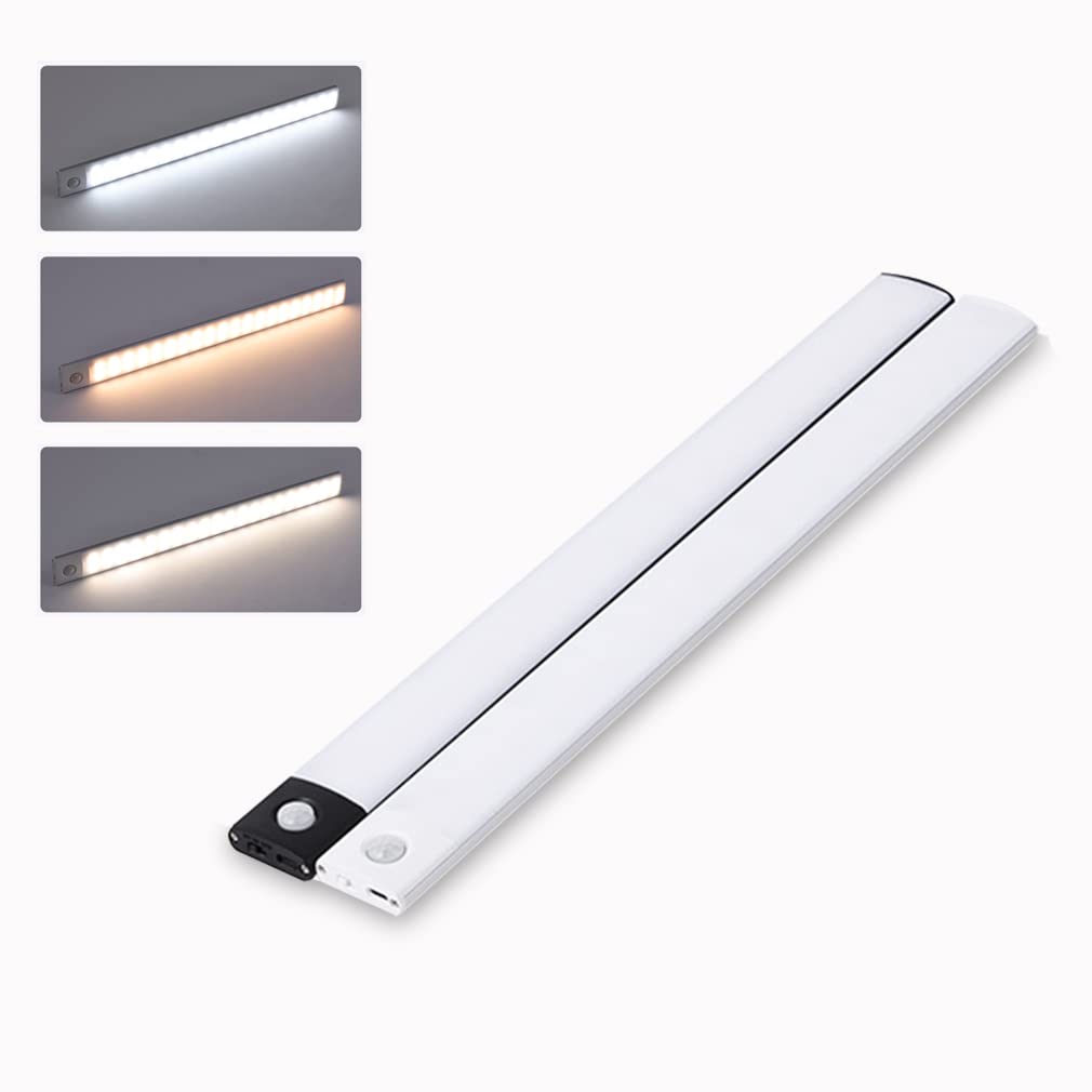 20cm Motion Sensor LED Indoor Motion Bar No Installation Living Emergency Night Warm Daylight 3 Adjustable Colors Light, Sensor, Footlight, Light,