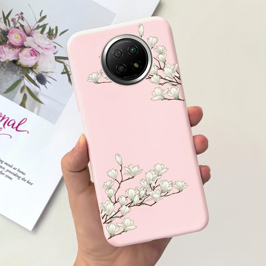 For Xiaomi Redmi Note 9T Note 9 5G Case Fashion Flower Shockproof Silicone Soft Matte Phone Cover For Xiomi Redmi Note 9T Fundas
