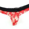 Men's Underwear Mesh Printing Thongs Lace Transparent Sexy Thongs U Breathable Transparent Thongs