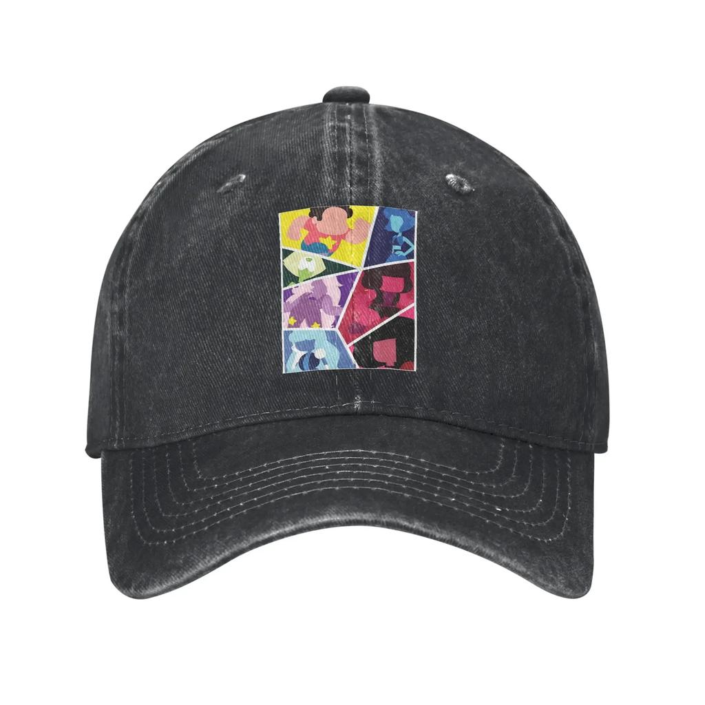 Steven Universe Pattern Denim Cap Casual Baseball Caps Adjustable Hat Summer Unisex Baseball Hats