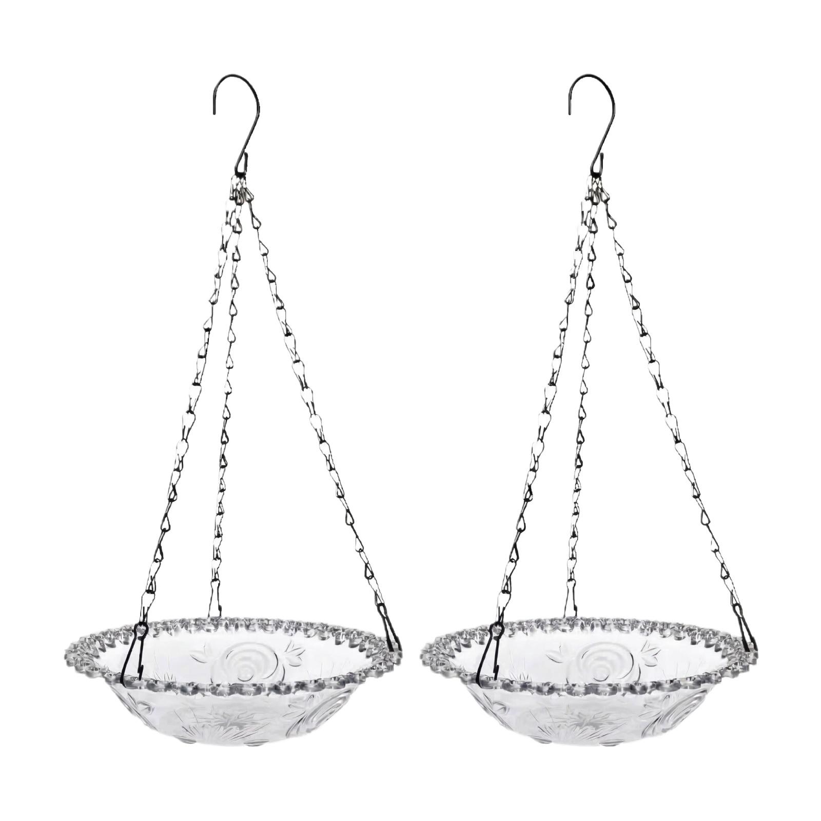 Bird Feeder, Outdoor Garden Hanging Bird Feeder, Single Layer, 2 Bagged