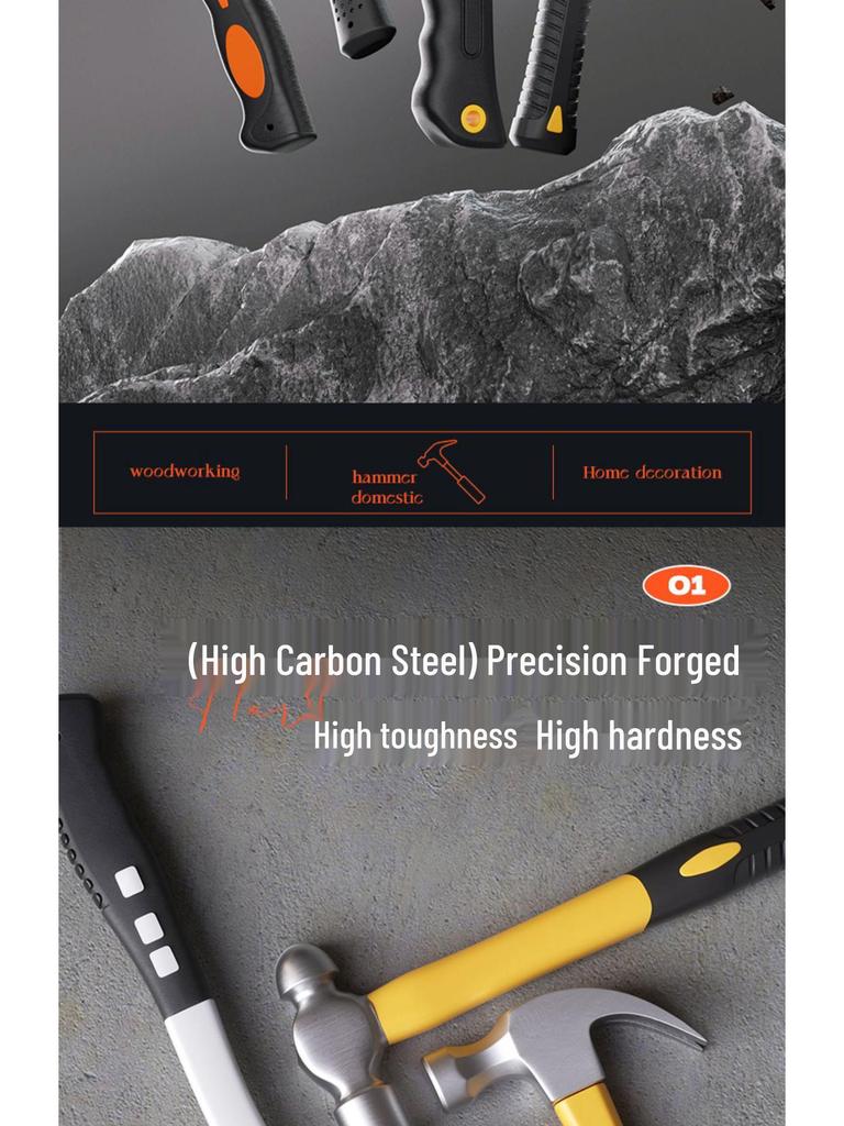 Multi-Function Mini Claw Hammer for Woodworking and Household Use