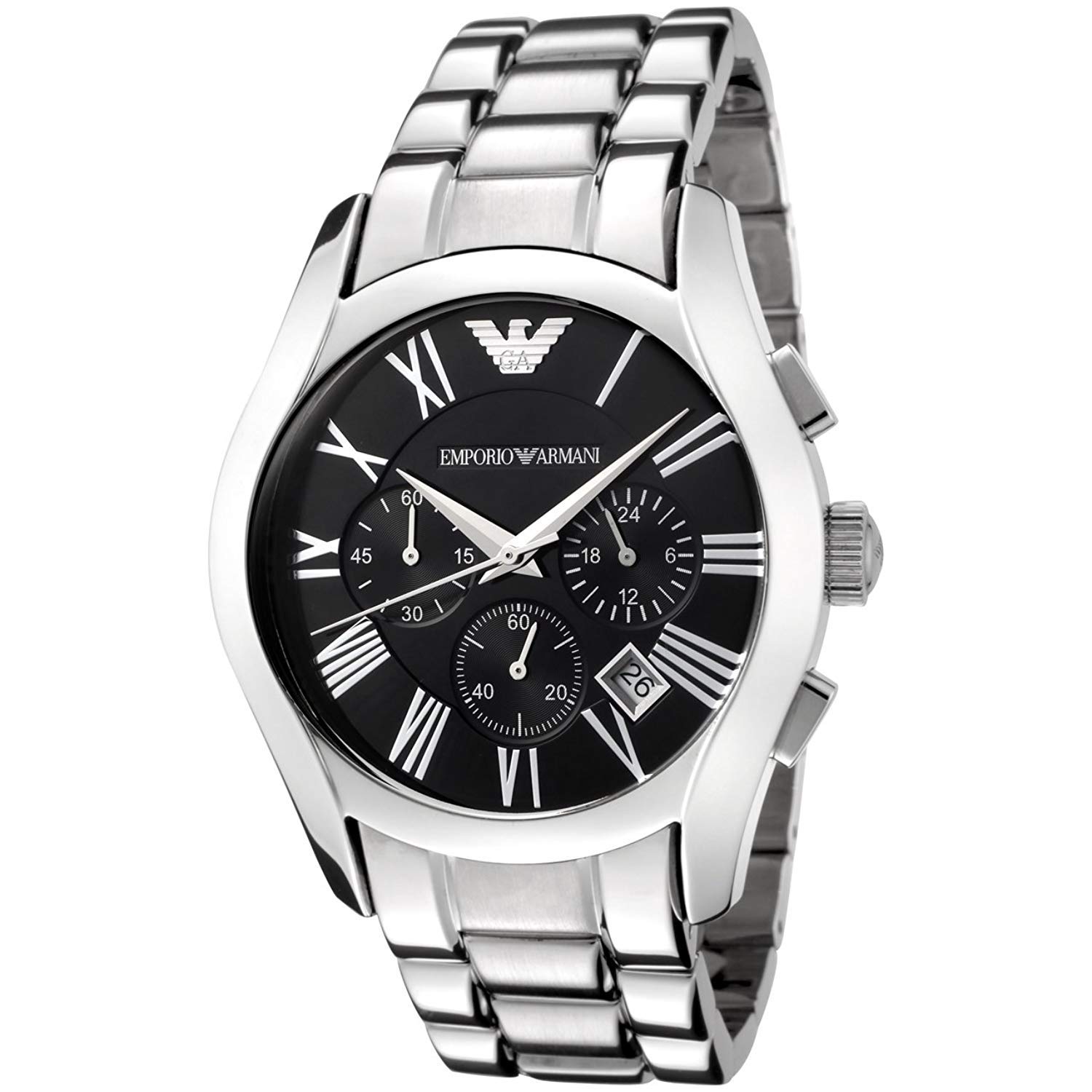 Мужские часы Emporio Armani AR0673 Черные Кварцевые Нержавеющая сталь Аналоговые