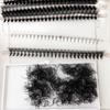 Custom Ultra Dark Black 12D 14D 16D 20D Volume Lashes Short Stem Pointy Base Yy W Shaped Premade Fans Lashes Extension Supplies