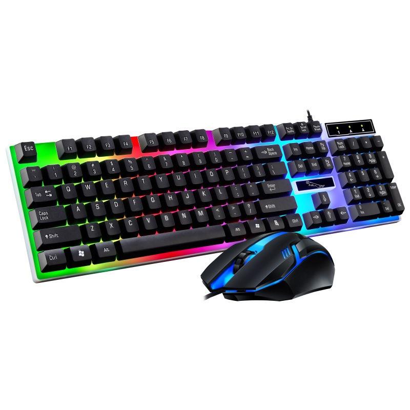 G21b Gaming Keyboard And Mouse Combo Wired With Usb Interface Mechanical Feel Backlit Supports Waterproof 2000dpi