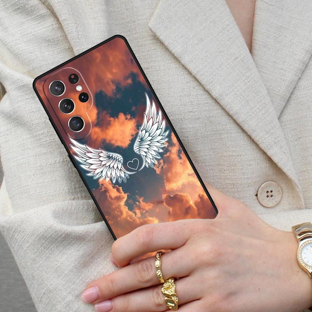 Exquisite Wings Cell Phone Case for Samsung Galaxy S26 Ultra S25 S24 S23 S22 S21 S20 Note10 Cover