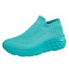 Women's Casual Sports Socks Sneakers Fashionable Thick Sole Air Cushion, Elevated Sloping Heel Rocking Shoes Running Shoes
