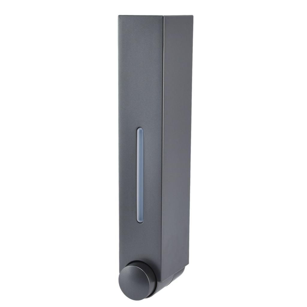 Push Type Hand Soap Dispenser 420ML 2 Compartment Design Wall Mounted Shampoo Dispenser for Hotel Home Bathroom