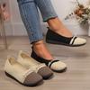 2025 Retro Round-headed Pearl Single Shoes for Women's Spring and Autumn New French Flat-soled Soft-soled One-pedal Single Shoes for Women