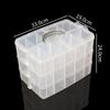 Large Three-Layer Removable 18-Grid 30-Grid Portable Transparent Plastic Jewelry Cosmetic Storage Box Fishing Gear Storage Large Box