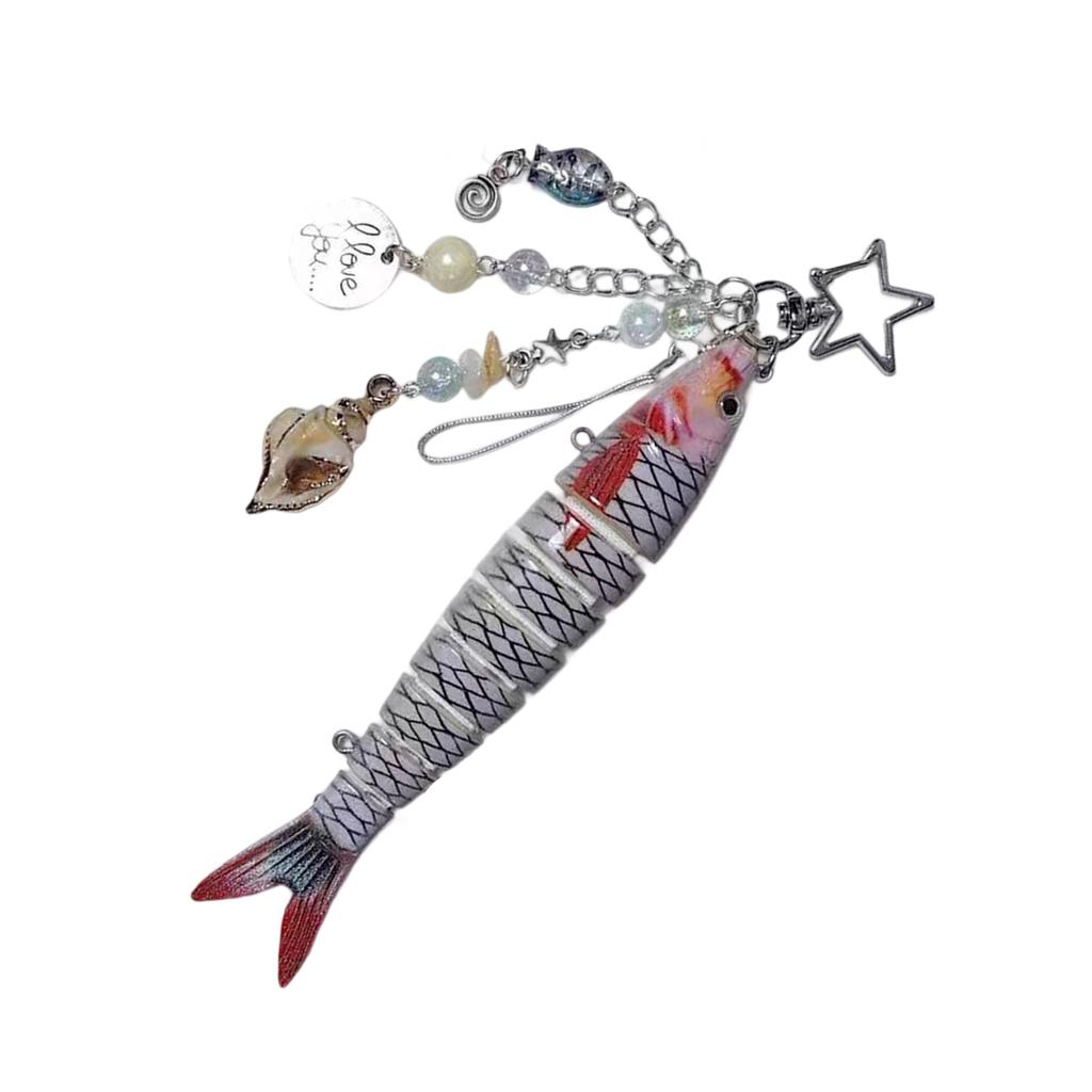Realistic Fishing Lure Keychain Durable Resin Alloy Carabiner Hook For Outdoor Enthusiasts And Gift Ideas