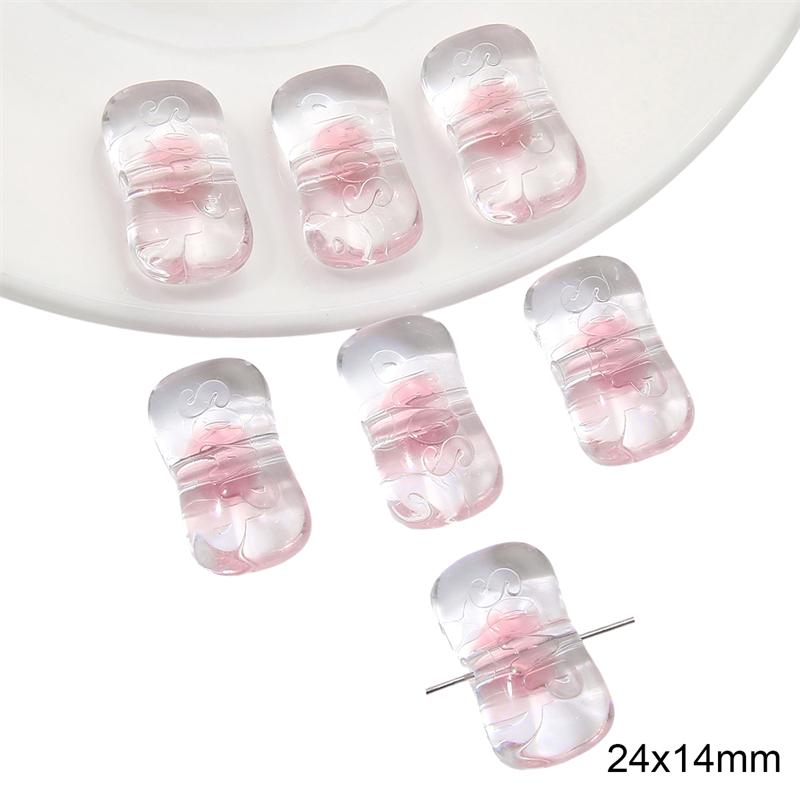 Acrylic Candy Beads Loose Spacer Beads for DIY Jewelry 10pcs