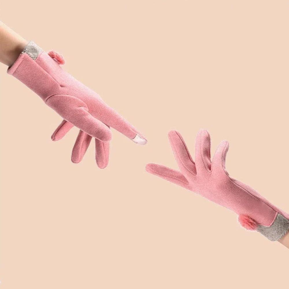 Full Finger Women Glove Touch Screen Driving Mitten New Cycling Glove Winter