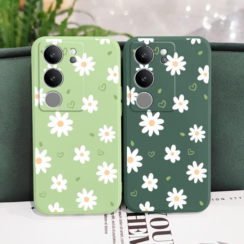 Tender Daisy Phone Case For VIVO V40 V30 V29 V29E V27 V27E V25 V25E V23 V23E V21 V20 Y20 Y12 Y21 Y22 Y50 Y35 Y76 Y36 Pro 4G 5G