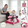 Caminador Interactivo Andador Empujador Coche de Carreras Fórmula 1 3en1 Rosa