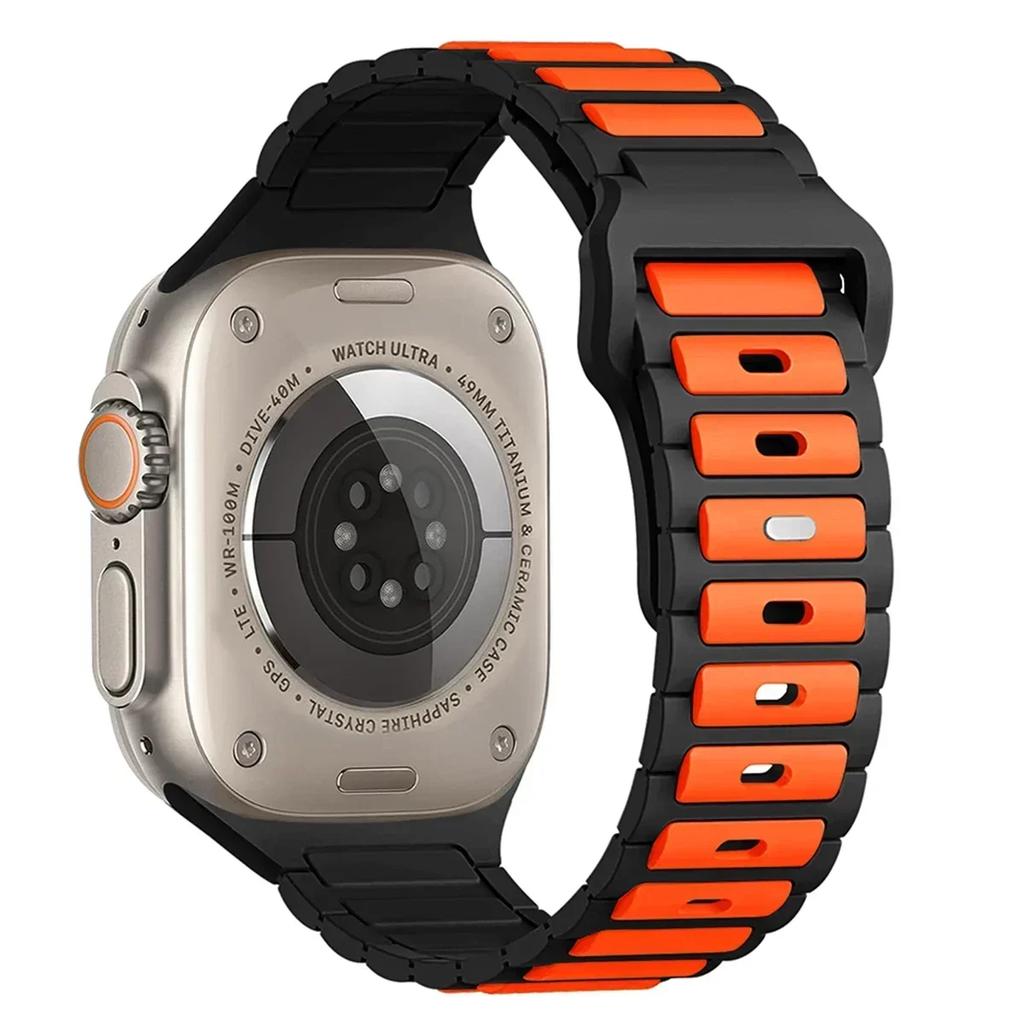 Silicone Strap for Apple Watch 10 Band 46mm 45mm 44mm 49mm 42mm 40mm 38 Correa Bracelet Iwatch Series 9 8 7 6 5 SE Ultra 2 Band