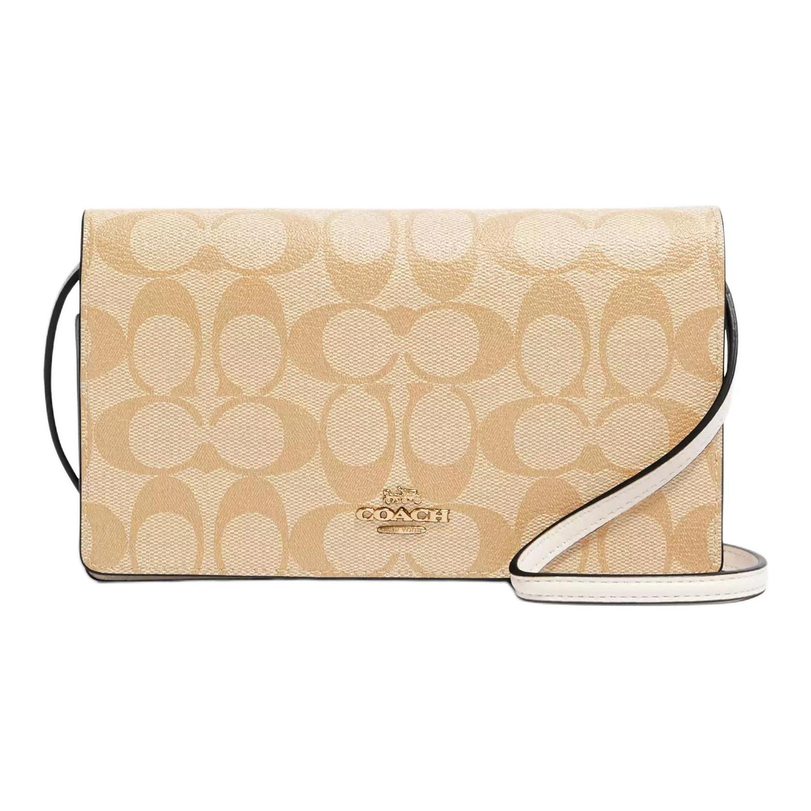 Coach Women Crossbody Bag Signature Canvas Lightweight Daily Bag 3036-IMDQC Basic Set (Bag+Dust Bag)