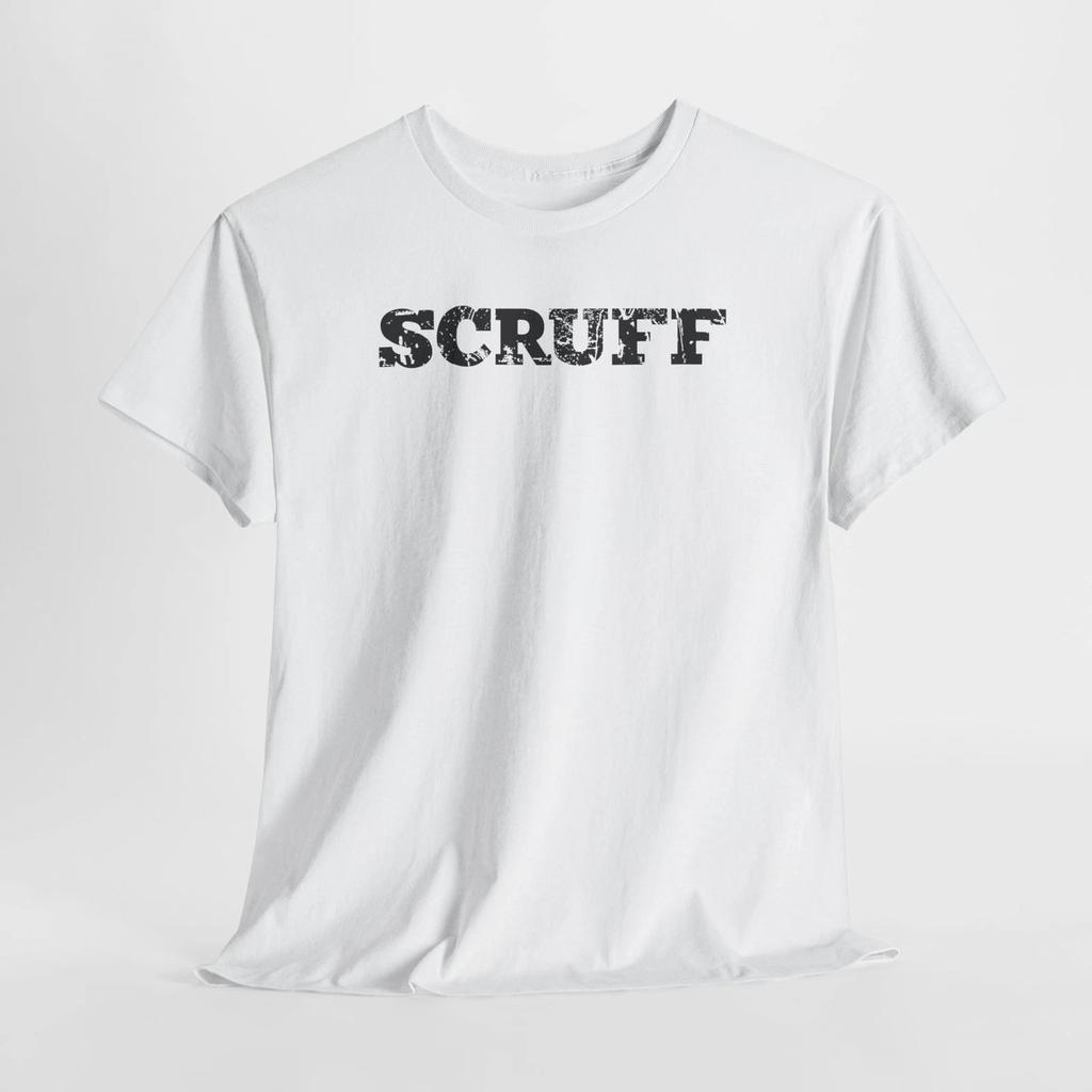 LGBTQ+ Gay Mens Scruff Hookup App Unisex Heavy Cotton Tee Graphic T-Shirt Casual