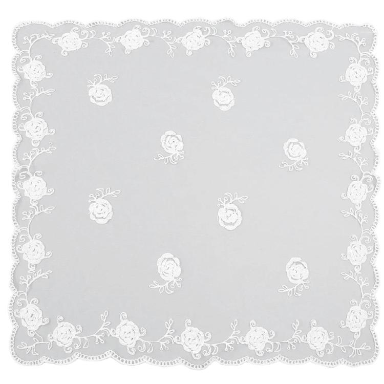 Weicher bestickter Schal mit Blumendesigns für Damen Haaraccessoires für Kopftuch oder dekorative Note zu jedem Outfit