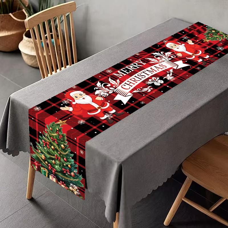 Christmas Tablecloth, Tablecloth, Holiday Party, Dining Table, Restaurant, Living Room Decoration, Banner