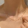 Silver Round Beads Tassel Necklace for Women Exquisite Clavicle Chain Girls Jewelry Choker Gifts