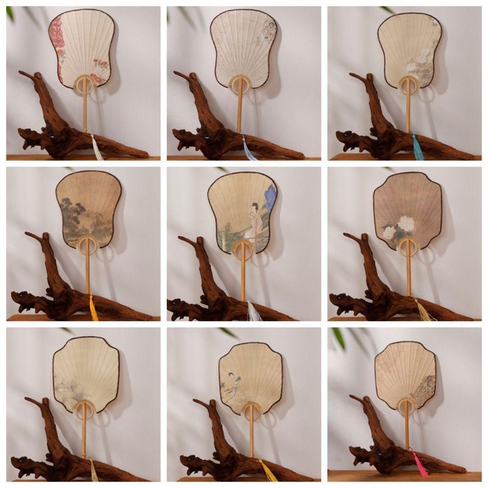 DIY Calligraphy Vintage  Group Fan Elegant Design Hand Fan Xuan Paper Fan  Home Decoration