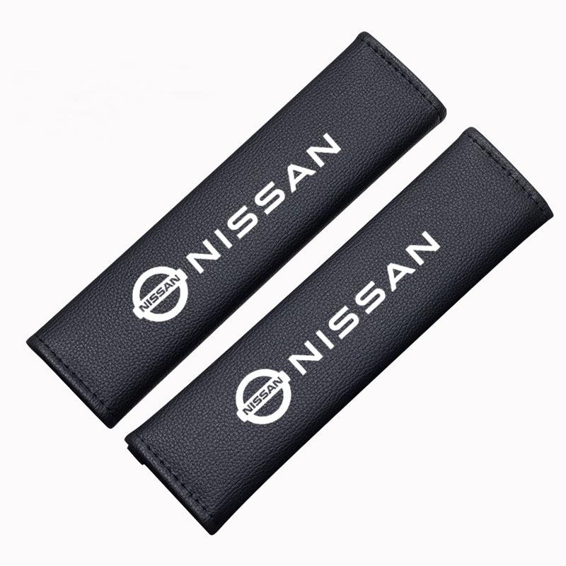 Car Safety Belt Cover Carbon Fibre and Plush Shoulder For Nissan J10 X-Trail Qashqai Juke Leaf Micra NOTE Patrol Pulsar NISMO