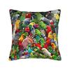 Cute Birds Parrot Pillow Cover Custom Cushion Cover Morden Pillow Case For Sofa Car Home Decor