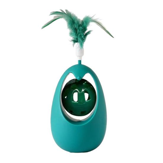 

Cat Toys with Natural Catnip Plastic Interactive Cat Toy Teeth-Cleaning and Dental Care Wobble Toy for Indoor Cats, Self-Play B синий