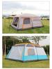 Prostorný luxusní kempingový stan pro více osob: Dva pokoje, obytný prostor, pro 4, 8 nebo 10 osob, silný voděodolný design