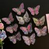 10 Unidades Pegatinas Holográficas de Mariposas Calcomanías de PET Impermeables para Portátiles Botellas de Agua Fundas de Teléfono Manualidades DIY Álbumes de Recortes Diarios Decoración Vintage Bohemia