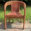 Comfortable Rattan Chair Outdoor Armchair Living Room Aesthetic Backrest Chairs Decorative Vintage Armchairs Rattan Furniture