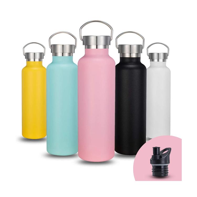 32oz Wide Mouth Stainless Steel Water Bottle Double Walled Vacuum Insulated Travel Sports Flask Thermos