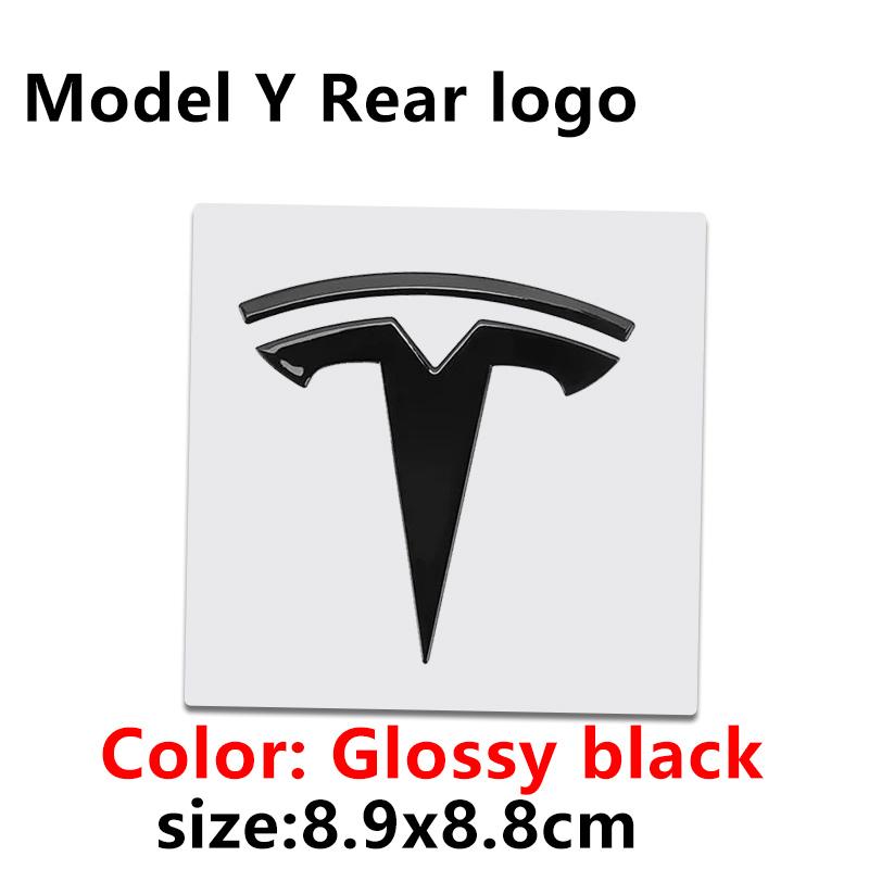 ALL1 1 PC Replacement Front Label Trunk Label for Tesla Model 3 Mode Y Logo Rear Tail Label Car Accessories Personalized Car Sticker