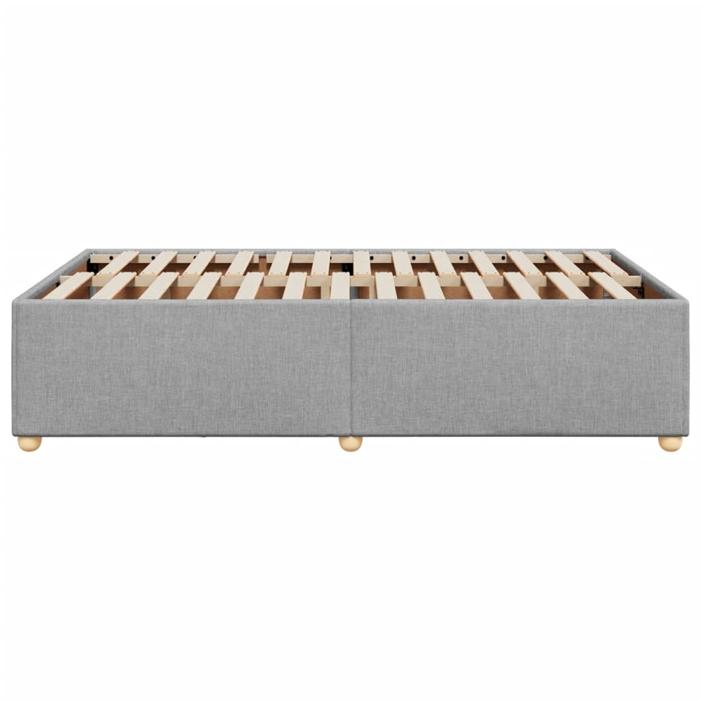 Vidaxl Struttura Letto Senza Materasso, Grigia, 120X190 Cm, Tessuto