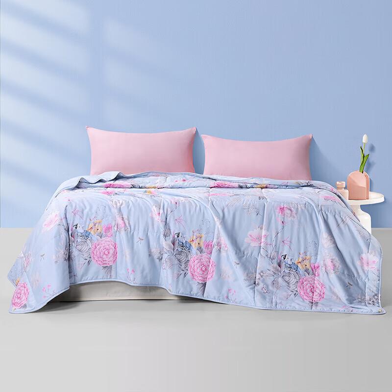 

FUANNA Feather Trail Pastoral Print Summer Air Conditioning Quilt