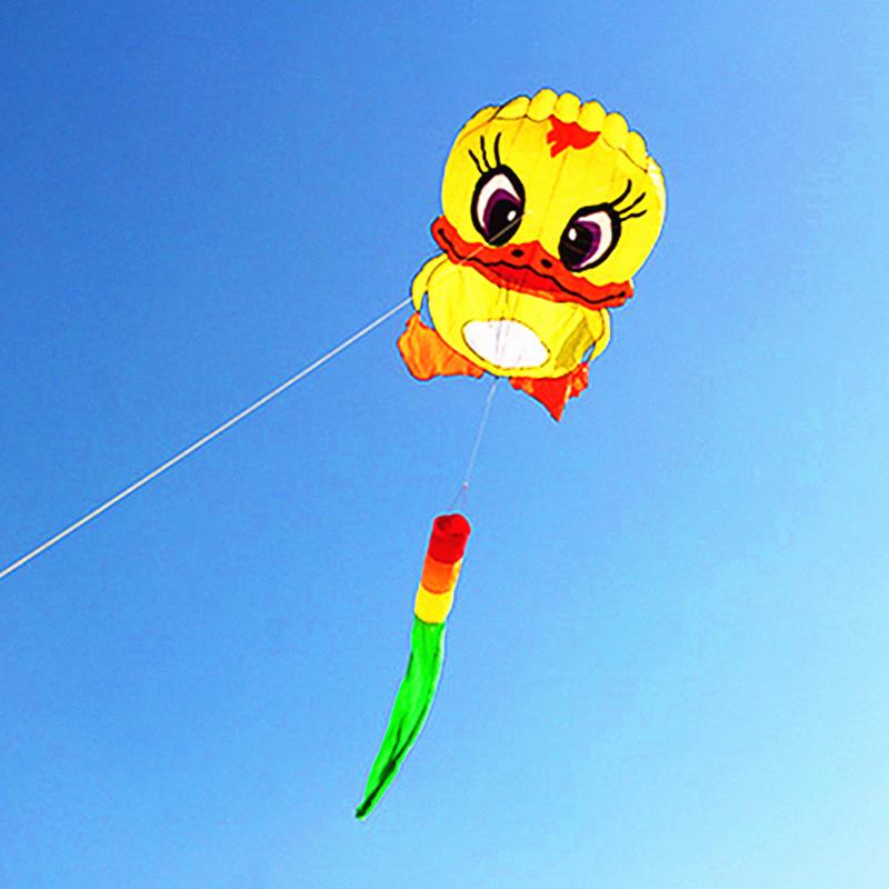3D Soft Yellow Duck Kite - Little Duck Wind Sock Festival Gift