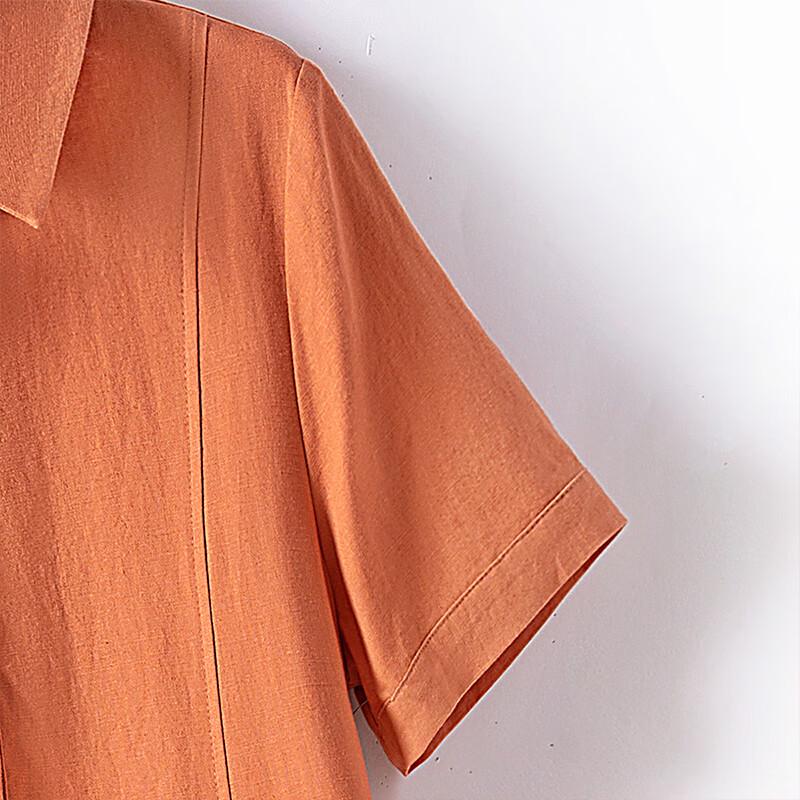 Cypress Hall 2026 Spring Summer Women's A-Line Lapel Shirt Dress