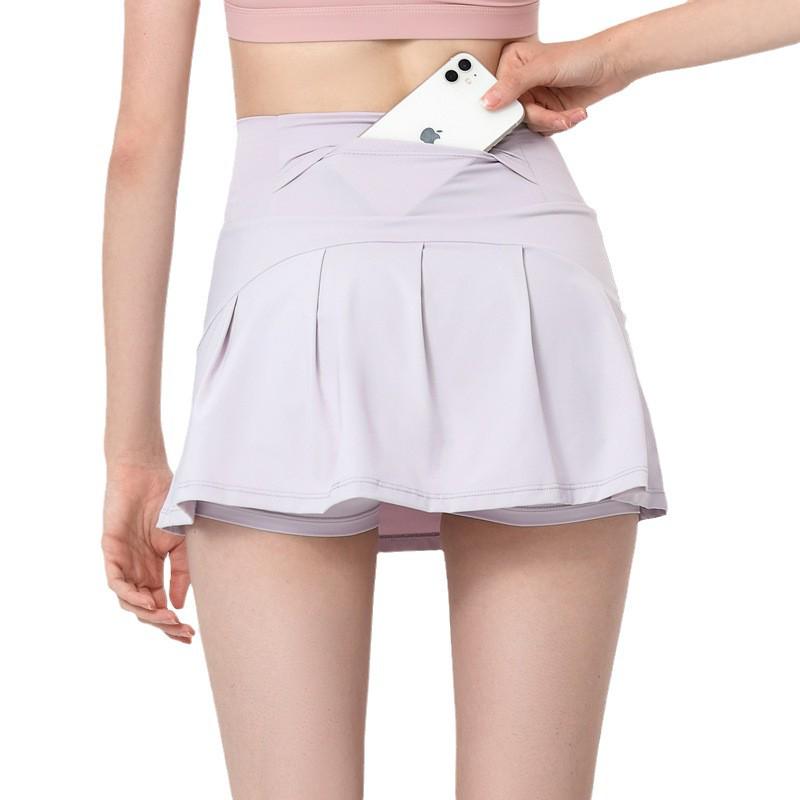 Women's Quick-Dry Pleated Sports Skirt for Running, Tennis, Golf, Fitness, & Yoga