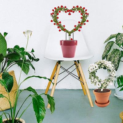 1 st Trädgårdsstöd för växter Klätterställning Järn Hjärtformad Blomsterställ