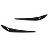 2pcs Headlight Eyebrow Gloss Black Left Right Decorative Replacement for X3 F25 X4 F26 2014‑2018