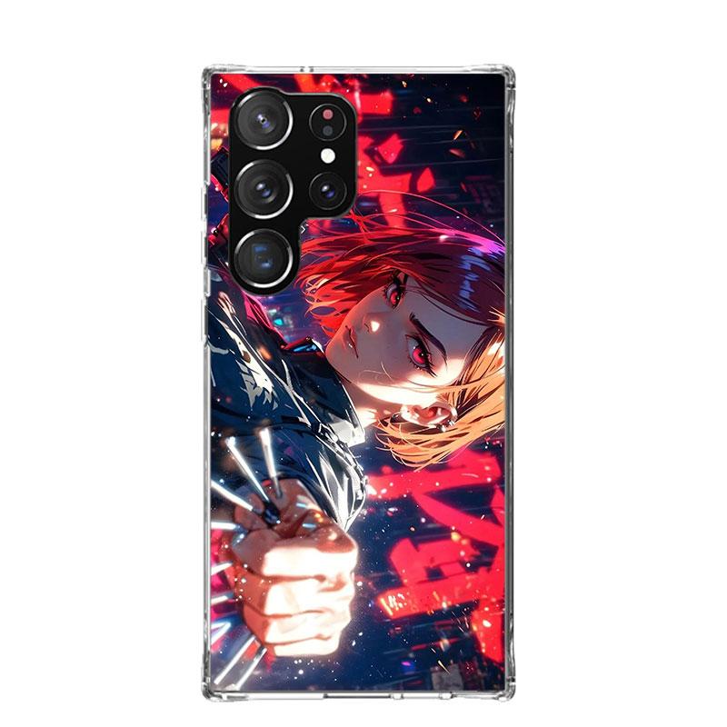 Kaisen J-Jujutsu Kugisaki Nobara Phone Case For Samsung Galaxy S25 Edge S24 S23 S22 S21 FE S20 Ultra S10 Plus + Art Customized C