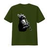 Cat Playing ClarineT T Shirt and Music Lover Clarinettist Birthday Musician Woodwind Instrument Idea vintage Washed homme