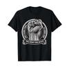 T Shirt With Gerunisex Text Better To Stand Than Live Kneeling Dear Black Vintage Stretched Breathable Streetwear Homme